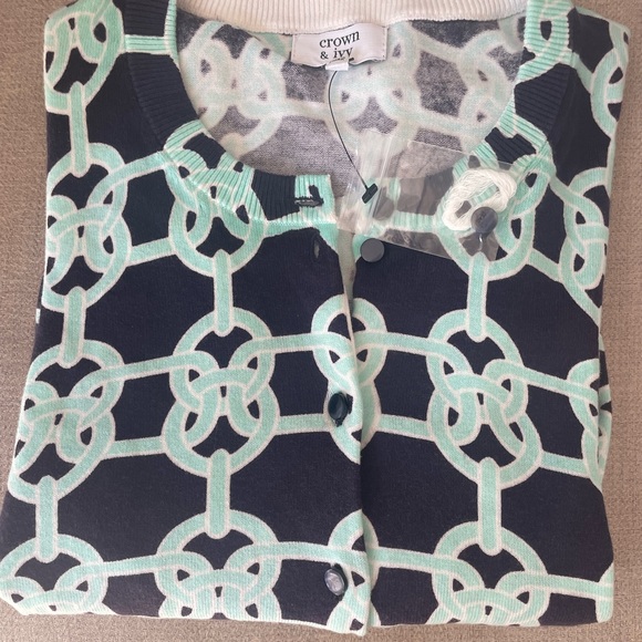 Crown&Ivy NEW short cardigan.  Size Sm - Picture 2 of 5